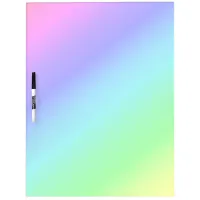 Diagonal Rainbow Gradient Blue to Green Dry-Erase Board