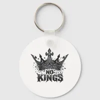No Kings In America Minimal Clean Keychain