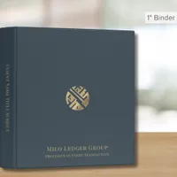 Simple Modern Luxury Logo 3 Ring Binder