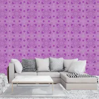 Geometric Pink Hearts And Stars Wallpaper