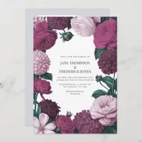 Midnight Orchid, Velvet Aubergine & Misty Mauve Invitation