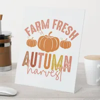 Farm Fresh Autumn Harvest Pedestal Sign