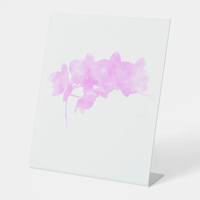 Orchid Shadow Pedestal Sign