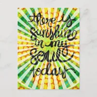 Sunshine in my soul Today Digital Art Postcard