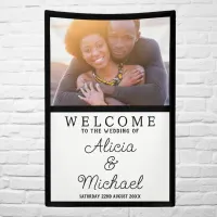 Mr And Mrs Photo Wedding Reception Welcome Banner