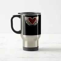 Skeletal Heart  Travel Mug