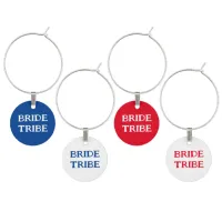 Bride Tribe Bachelorette Party Red White And Blue Wine Charm