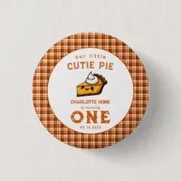 Our Little Cutie Pi Day 1st Birthday Button