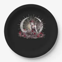 Goth Girl Whimsigoth Classic Paper Plates