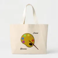 Tote Bag - Paint Pallet with Brush