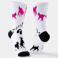 PERSONALIZE Dancing Goats and HoofPrints Socks