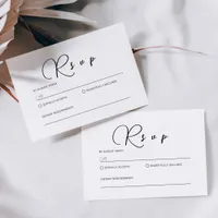 Minimalist Calligraphy RSVP Card