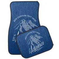 Up For Adventure Mountains White ID358 Car Mat