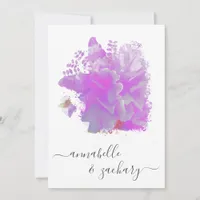 *~* Butterfly Peony Floral RSVP -  QR AR3 Wedding  Invitation