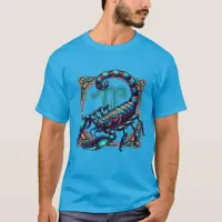 Horoscope Sign Scorpio | Blue Scorpion T-Shirt