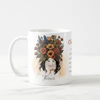 Chromabloom: Feminine Flourish Coffee Mug