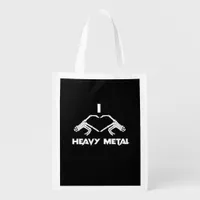 Funny Halloween Skeleton Heart Hands Classic Grocery Bag