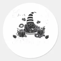 It’s Fall Y’all Pumpkin Gnome Autumn Tree Hello Fa Classic Round Sticker