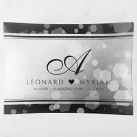 Elegant 70th Platinum Wedding Anniversary Trinket Tray