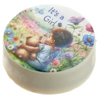 Baby Girl with Teddy Bear Baby Shower It's a Girl Chocolate Covered Oreo