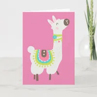 An Adorable Alpaca, Birthday Card