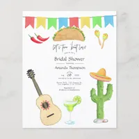 Mexican Fiesta Taco 'bout Love Bridal Shower Flyer