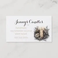 Boho Handmade Candles QR code Business Card