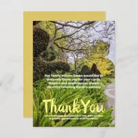 Autumn trees Green Yellow Nature  Thank You Card