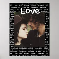 Personalize this "Love" Poster with Your Picture