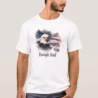 *~*  Patriotic Modern American Eagle Head USA Flag T-Shirt
