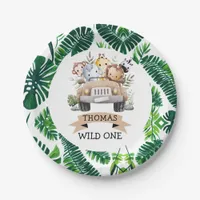 Tropical Jungle Safari Animals Party Paper Plates