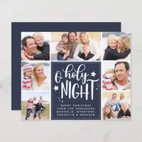 Budget Photo Collage O Holy Night Christmas Card