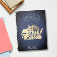 Write the book you want to read vintage navy blue