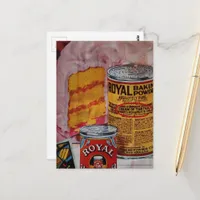 Pink Cake and Baking Powder Collage Postcard