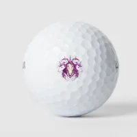 Unicorn mandala golf balls