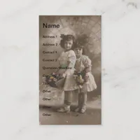 vintage Girls Business Card