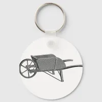 Vintage Wheelbarrow Keychain