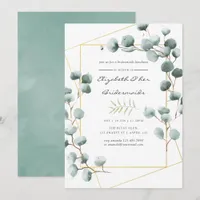 Eucalyptus Geometric Bridesmaids Luncheon invite