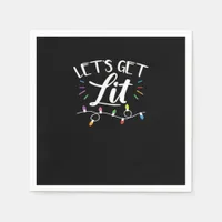 Christmas Design - Let's Get Lit Napkins