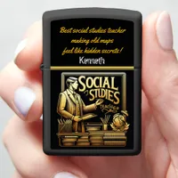 Engaging Teacher in Social Studies Zippo Lighter