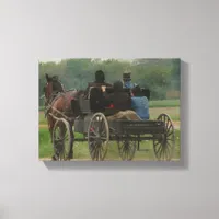 Amish Family Outing Canvas Print