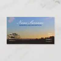 Sweet Dusk Skies Business Card