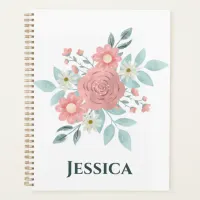 Watercolor Floral Planner