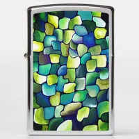 Contemporary Green Pattern Zippo Lighter