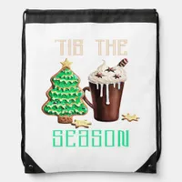 Tis The Season Christmas Drawstring Bag