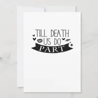 Till Death Do Us Part Wedding Vows Classic Holiday Card