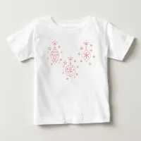 Cute Christmas Ornaments Baby Fine Jersey T-Shirt