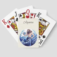 Aquarius Water Bearer Zodiac  Jumbo Poker Cards