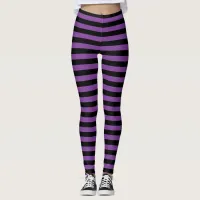 Purple and Black Striped Halloween Witch