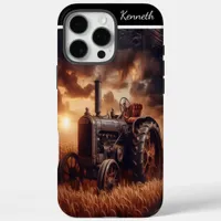 Vintage Tractor In Golden Hour iPhone 16 Pro Max Case